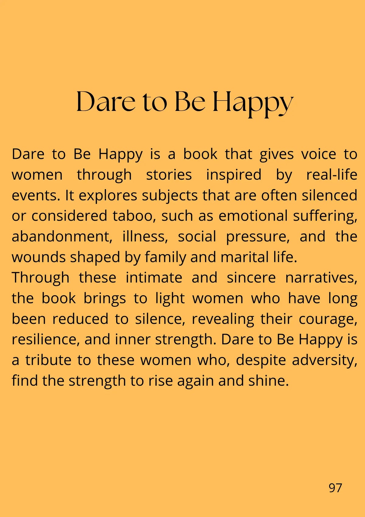 Dare To Be Happy Boutique Yemak Inc
